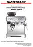 Bedienungsanleitung. Art.-Nr. 42620»Design Espresso Advanced Barista Edition«