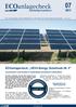 nachhaltig investieren Das unabhängige Internet-Magazin für ethische und nachhaltige Geldanlage 15. Juli ECOanlagecheck: VEXX-Energy Solarfonds Nr.