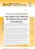 1 BAGP-Info GMG Neuerungen. Informationen zur Gesundheitsreform 2004. Was ändert sich 2004 für die Patient/inn/en und Versicherten?