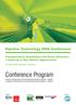 Pipeline Technology 2006 Conference. Transportation, Distribution and Sewer Networks a Gateway to New Market Opportunities. Conference Program