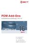 PDM Add-Ons Installationsanleitung v16.1.0