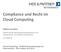 Compliance und Recht im Cloud Computing