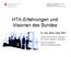 HTA-Erfahrungen und Visionen des Bundes