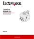 Lexmark E320/E322. Benutzerhandbuch. April 2001. www.lexmark.com
