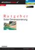 Ratgeber. Solar Dimensionierung LHDATSOLR. Ratgeber. Alternativenergie für jedes Budget. Unser Service kann sich sehen lassen!