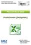 Microsoft Excel 2010 Funktionen (Beispiele)