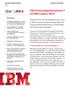 OBS.FinanceDataWareHouse mit IBM Cognos TM1