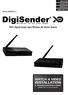 INSTALLATION & TROUBLESHOOTING GUIDE WATCH A VIDEO. 100% Digital Single Input Wireless AV Sender System. Model: DGXDSDV111