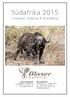 Südafrika 2015. - Limpopo, Klaserie & Brandberg - Büro Deutschland: Ziegelstadel 1 D-88316 Isny Tel.: +49 (0) 75 62 / 914 54-14 www.blaser-safaris.