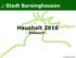 .: Stadt Barsinghausen Haushalt 2016 - Entwurf -