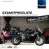 Gesamtpreisliste. Bikes Originalzubehör Motorrad- und Freizeitbekleidung Accessoires Nicht vergessen! 26.06. - 29.06.2009