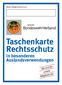 Taschenkarte Rechtsschutz in besonderen Auslandsverwendungen