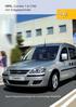 OPEL Combo 1.6 CNG mit Erdgasantrieb