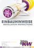 EINBAUHINWEISE INSTALLATION INSTRUCTIONS