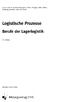 Logistische Prozesse. Berufe der Lagerlogistik. Bildungsverlag EINS