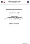 Staatliche Studienakademie Thüringen Berufsakademie Gera University of Cooperative Education. Rahmenplan des Bachelorstudiengangs. Betriebswirtschaft