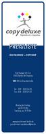 PREISLISTE DIGITALDRUCK + COPYSHOP