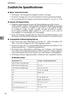 Zusätzliche Spezifikationen
