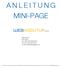 ANLEITUNG MINI-PAGE. Bahnstrasse 1 8610 Uster Tel.: 0041 (0)44 504 26 00 Fax: 0041 (0)44 504 26 01 E-Mail: support@webagentur.ch