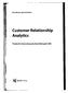 Customer Relationship Ana lyt ics