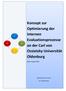 Konzept zur Optimierung der internen Evaluationsprozesse an der Carl von Ossietzky Universität Oldenburg