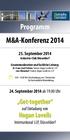 Programm M&A-Konferenz 2014