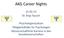AKG Career Nights. 21-02-13 Dr. Anja Tausch