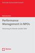 Performance Management in NPOs