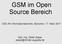 GSM im Open Source Bereich
