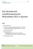 SLS-Jahresbericht sozialtherapeutischer Wohnstätten 2011 in Sachsen
