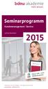 Seminarprogramm. Kundenmanagement Service. Juli bis Dezember. Bisher AGE jetzt BDEW Akademie