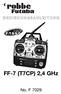 BEDIENUNGSANLEITUNG. FF-7 (T7CP) 2,4 GHz. No. F 7029