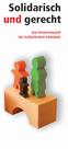 Solidarisch und gerecht. Das Rentenmodell der katholischen Verbände