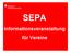 SEPA Informationsveranstaltung für Vereine