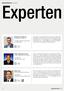 Experten BRANCHENÜBERSICHT - EXPERTEN