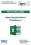 Microsoft Excel 2013 Benutzerdefinierte Funktionen