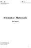 Brückenkurs Mathematik
