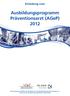 Ausbildungsprogramm Präventionsarzt (AGeP) 2012