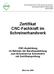 Zertifikat CNC-Fachkraft im Schreinerhandwerk