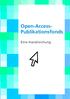Open-Access- Publikationsfonds. Eine Handreichung