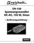 SN-150 Spannungswandler DC-AC, 150 W, Sinus