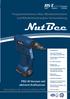 NutBee. Programmierbares Akku-Blindnietmuttern und Blindnietschrauben-Setzwerkzeug