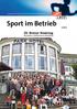 Sport im Betrieb 4/2014. 25. Bremer Kindertag Gelungene Jubiläumsveranstaltung