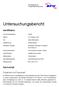 Untersuchungsbericht