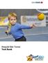 Nesquik Kids Tennis Test Book