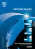 BEYOND GLASS. Glas und mehr. Das Laborglasprogramm Laboratory Glassware Range