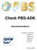 Check PBS-ADK - Benutzerhandbuch -