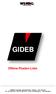 GIDEB. Offene-Posten-Liste