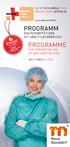 PROGRAMM PROGRAMME THE FORUM FOR THE OP AND CARE SECTOR 16 19 NOVEMBER 2015 DÜSSELDORF GERMANY HALLE/HALL 6 G 20. www.medica.