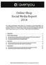 Online- Shop Social Media Report 2014